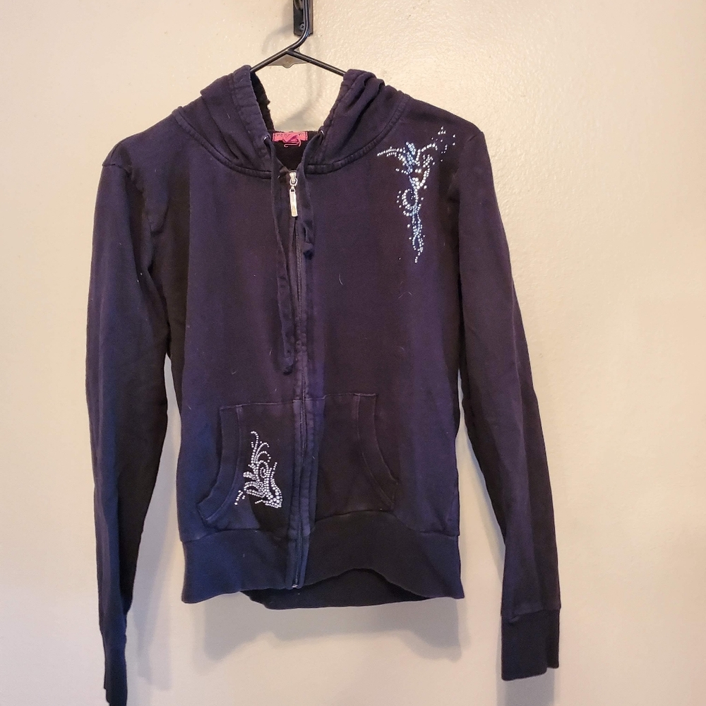 Womens Zip Up Zenana Hoodie Sz L